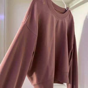 Lululemon Perfectly Oversized Cropped Crew- Size 8